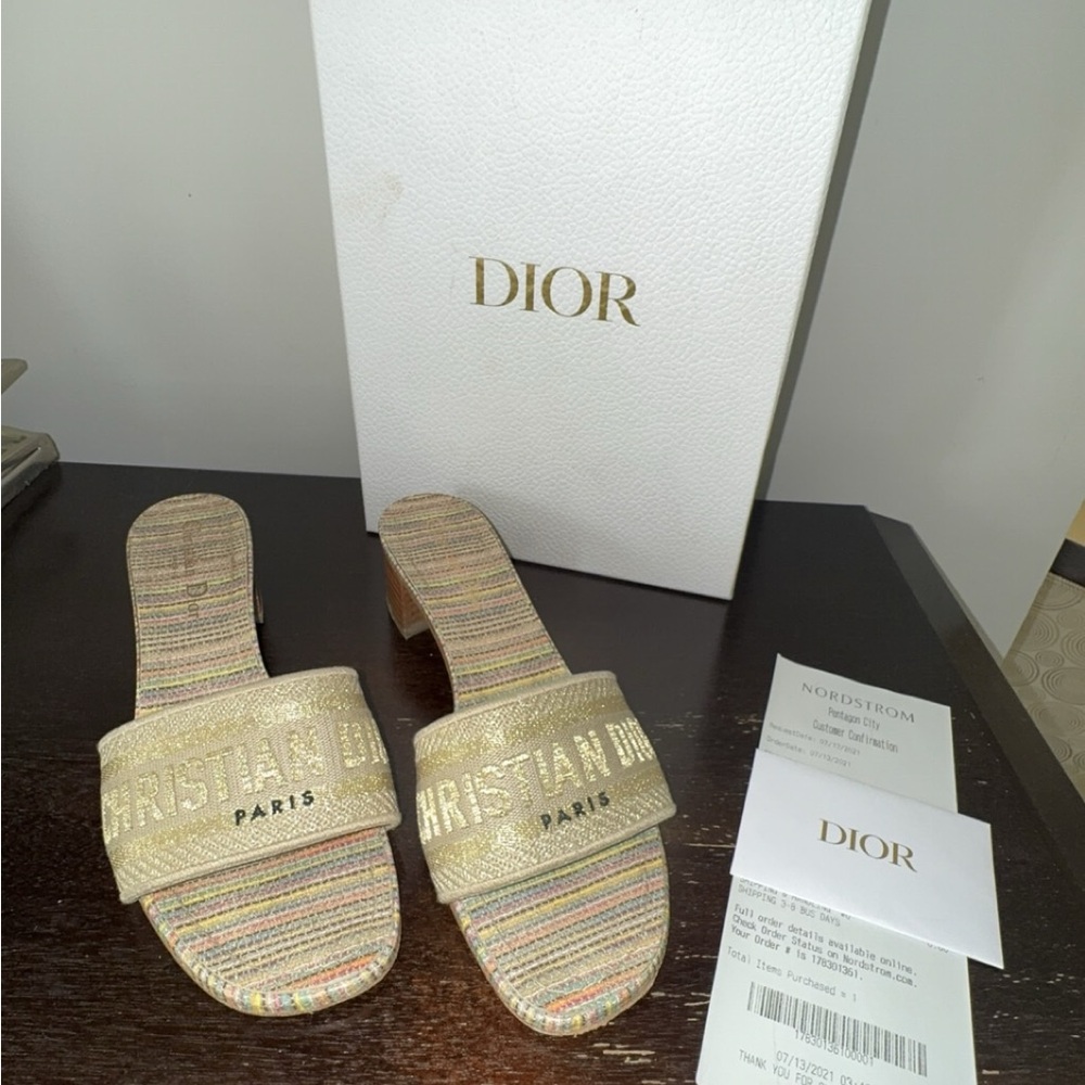 Dior Dway heeled Slide Sandals